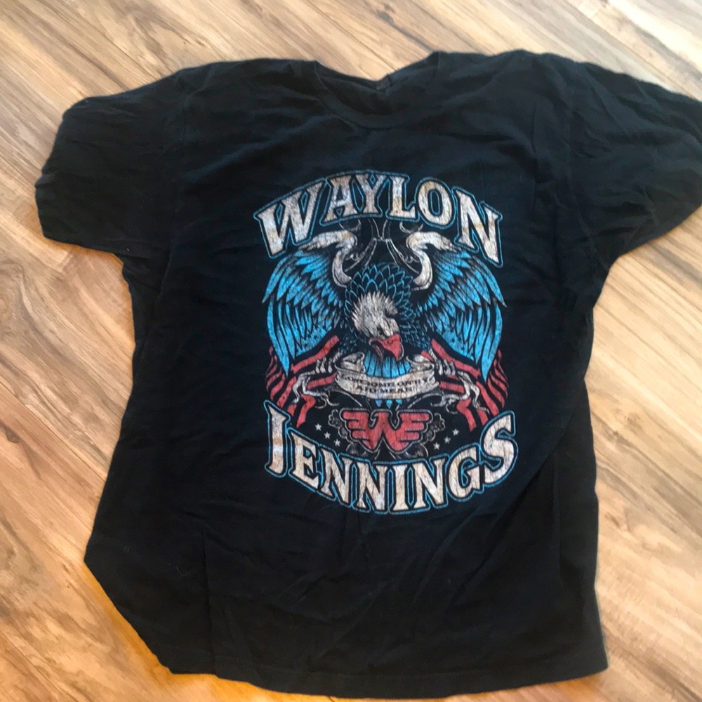 Waylon Jennings Eagle T-Shirt Size XL